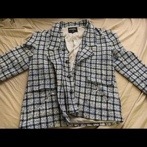 Authentic Chanel Tweed Jacket, Size 50